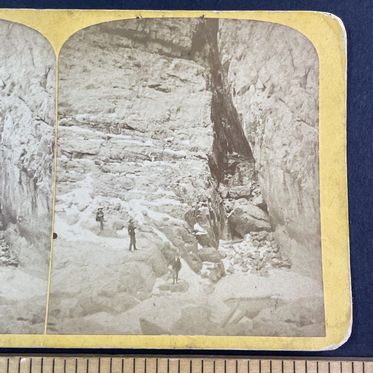 C.W. Talbot Self-Portrait Arkansas Grand Canon Colorado Stereoview c1870 Y2416