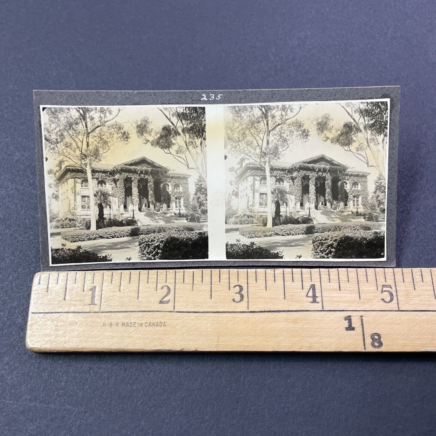 Vintage 1939 Pomona College Claremount California Stereoview Photo Card P503