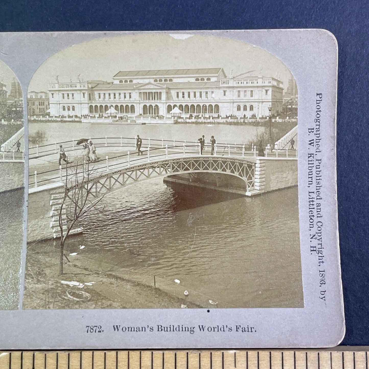 Woman's Building Chicago World's Fair Stereoview Antique c1893 X3199