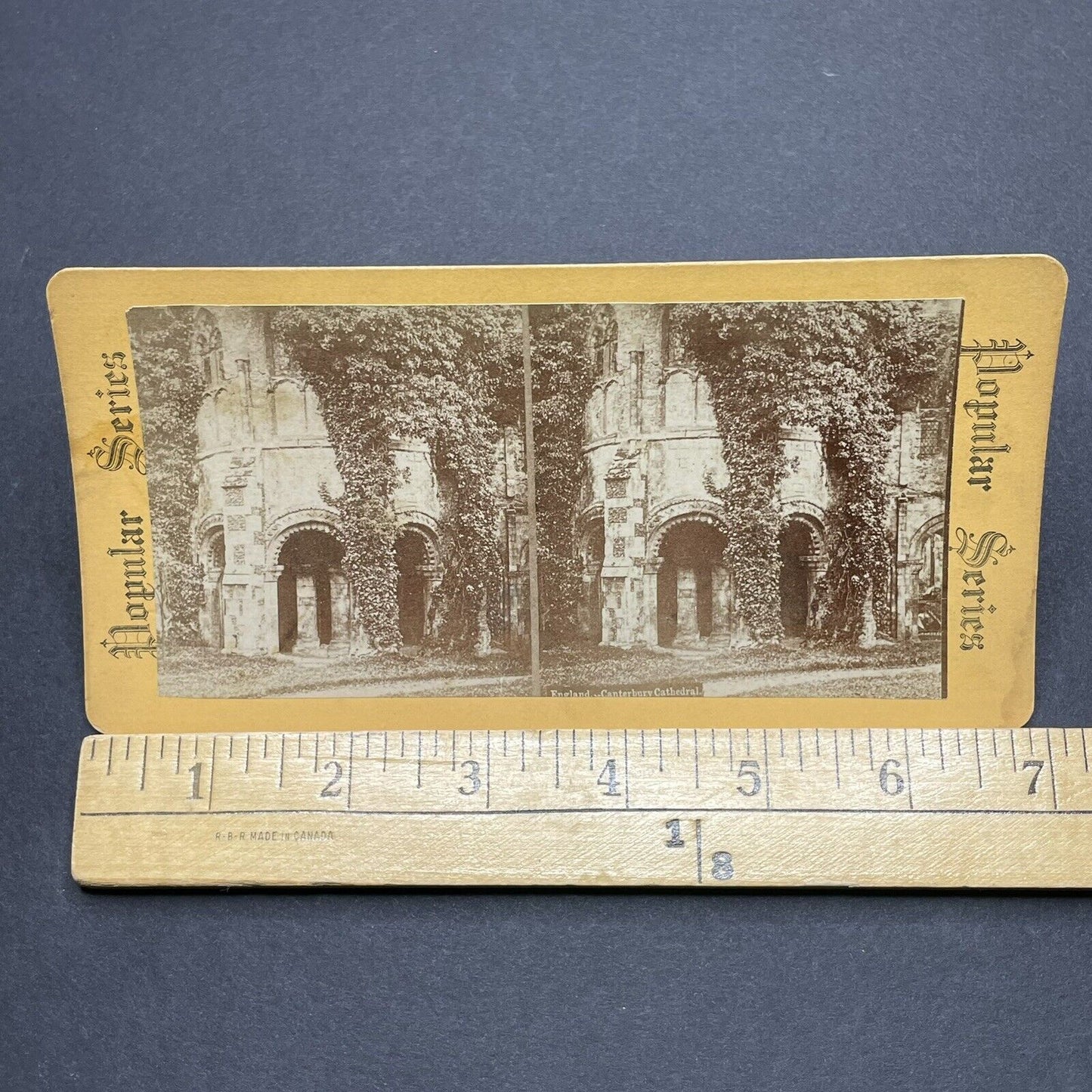 Antique 1890s Canterbury Cathedral England UK Stereoview Photo Card P1857