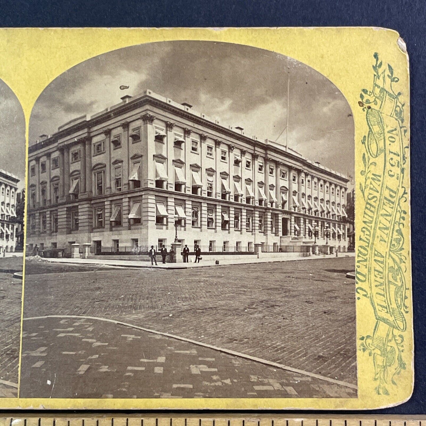 USPS Post Office Washington DC Stereoview John F. Jarvis Antique c1870s X3579