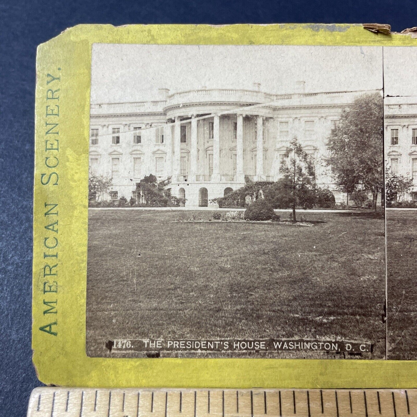 Antique 1870s The White House Washington DC Stereoview Photo Card P2460-05