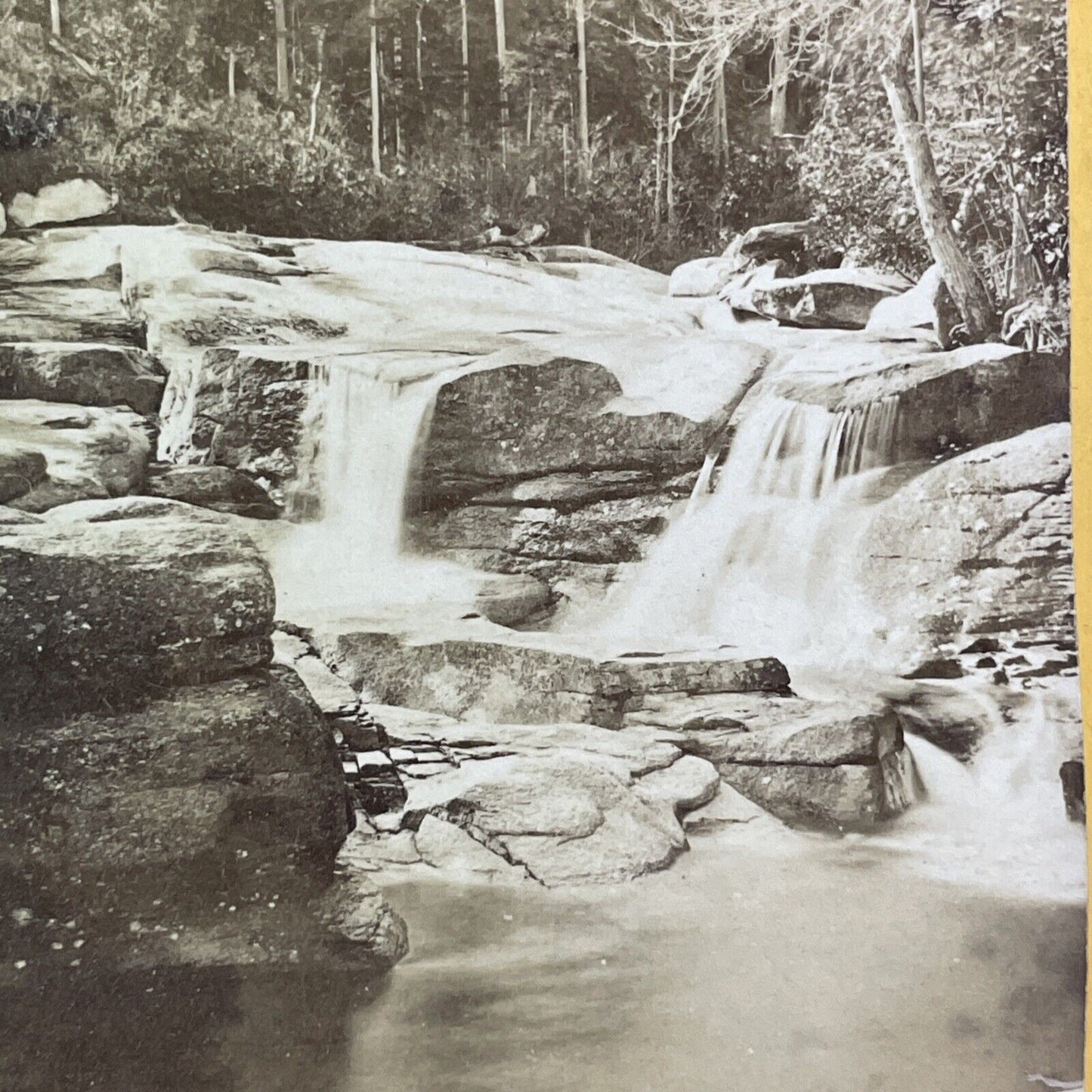 Diana's Baths North Conway New Hampshire Stereoview N.W. Pease c1870s Y877