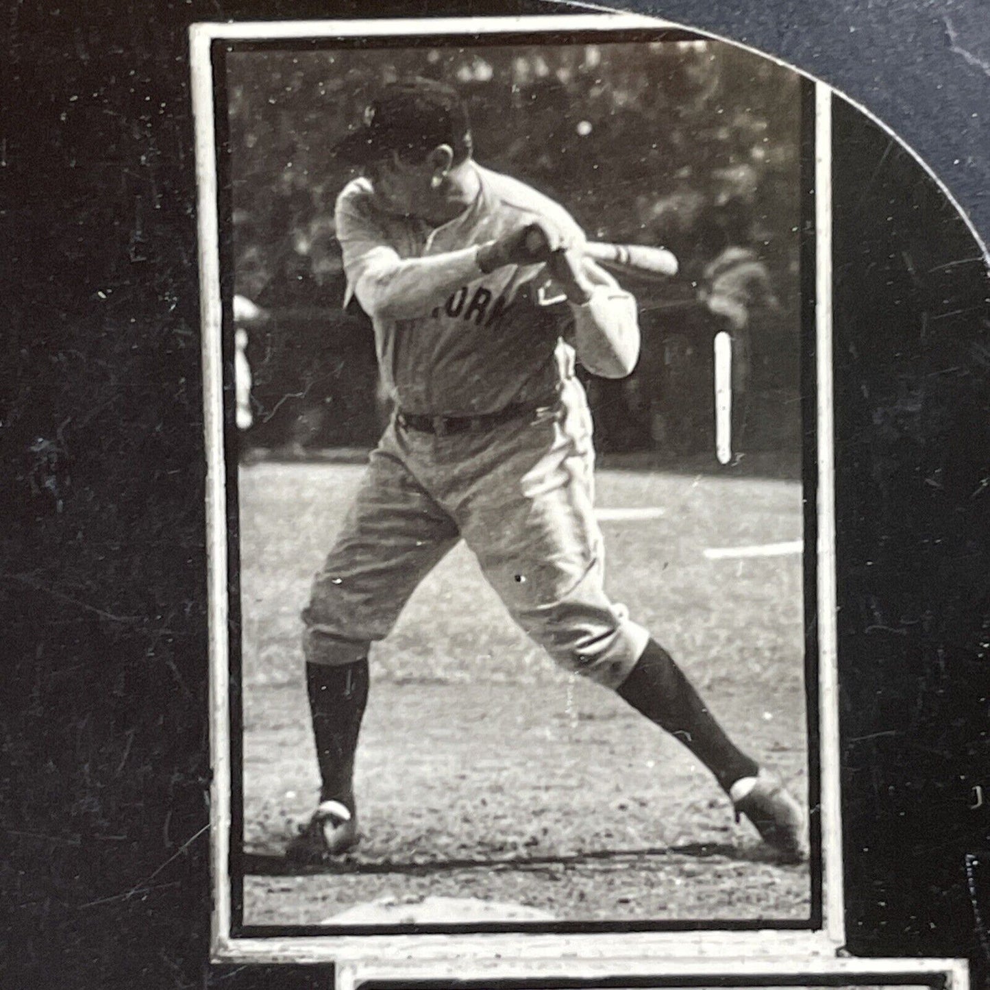 Babe Ruth New York Yankees ORIGINAL Stereoview Sports Card Antique c1930 X3808