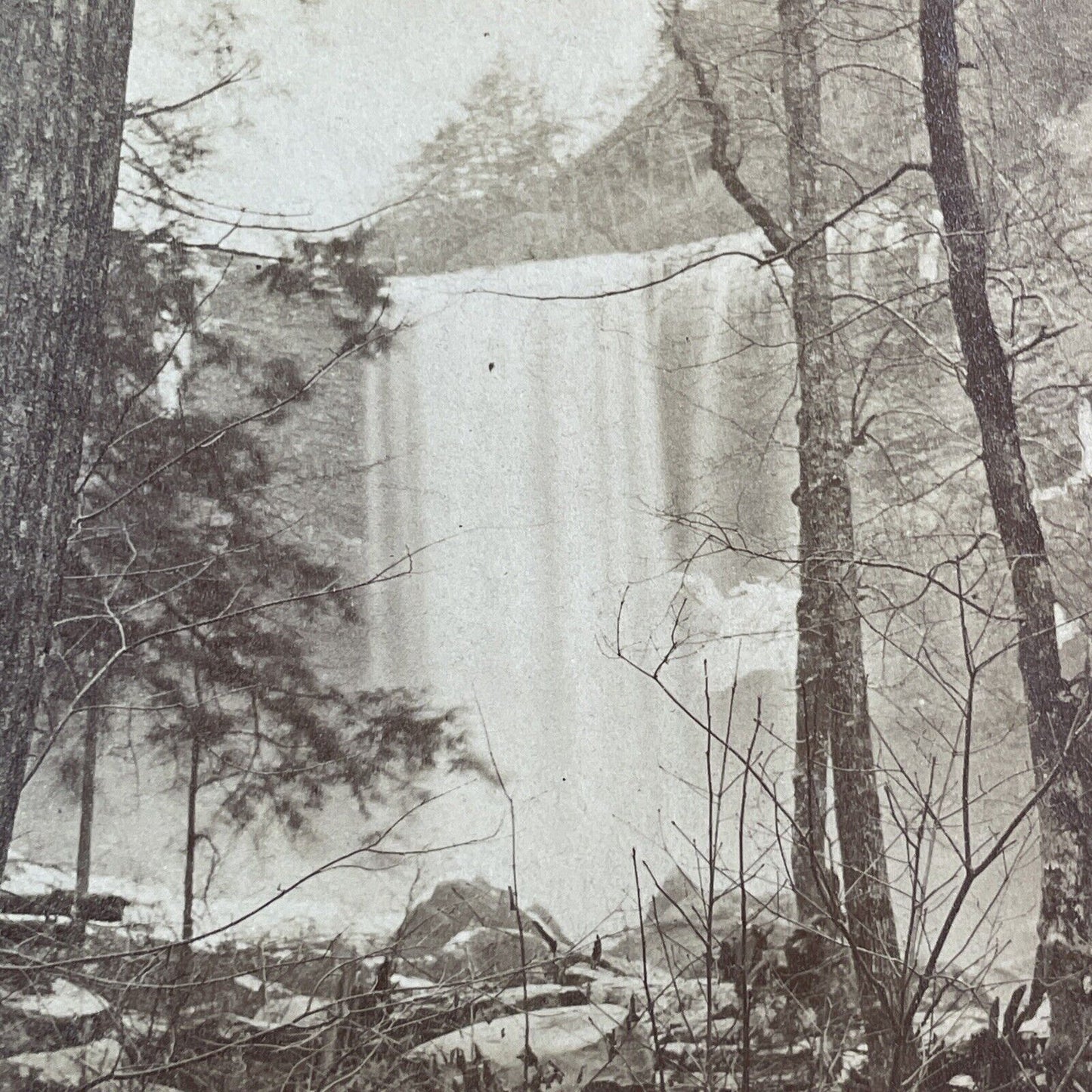 Lula Falls Chattanooga Valley Georgia Stereoview CS Newberry Antique c1869 X3666