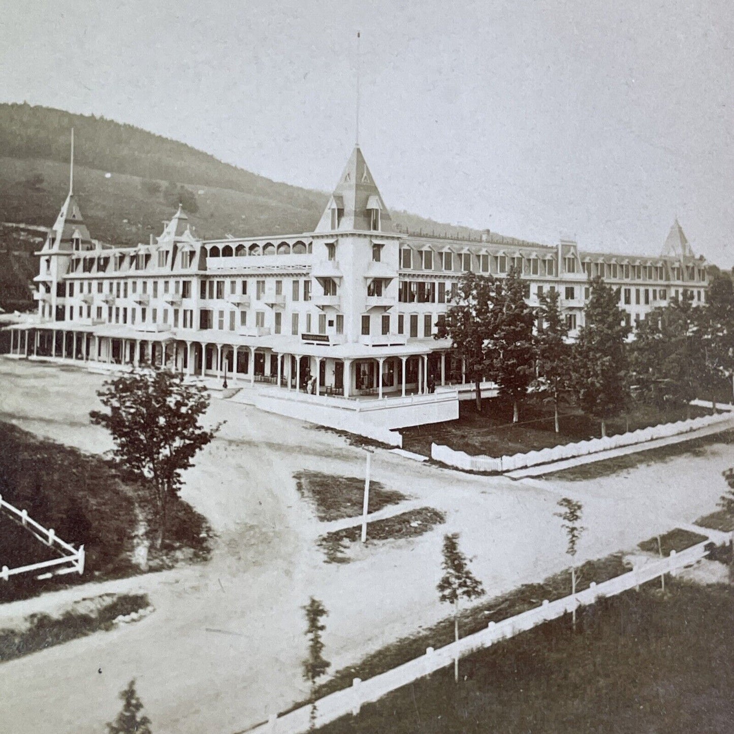 Maplewood Hotel Bethlehem New Hampshire Stereoview Antique c1878 Y1047 SIGNED!