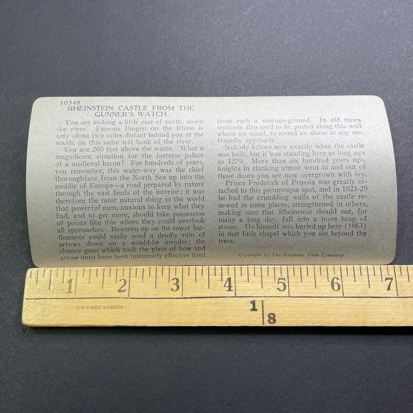 Antique 1909 German Man Smoking A Pipe Stereoview Photo Card V2863