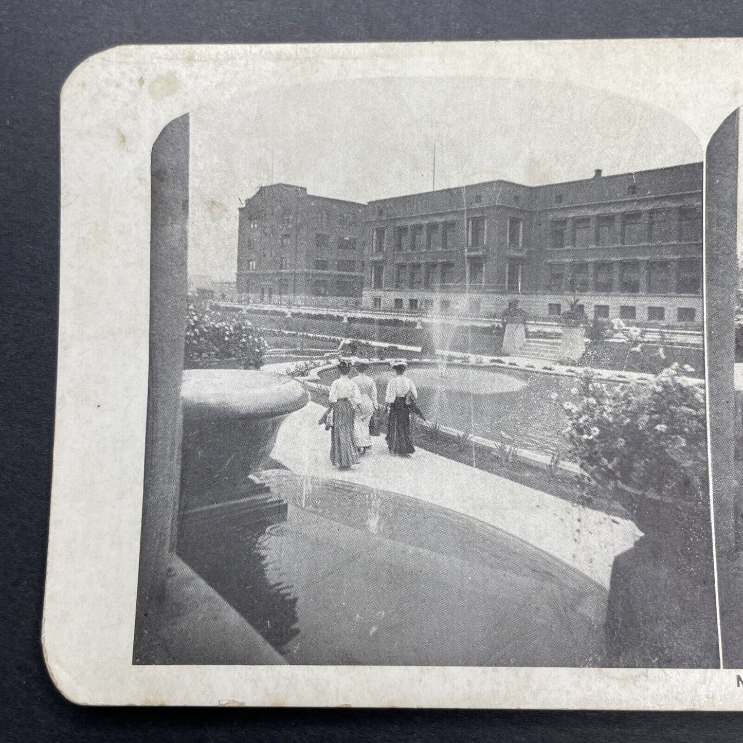 Antique 1905 Women At Sear's Headquarters Chicago Stereoview Photo Card P580-032