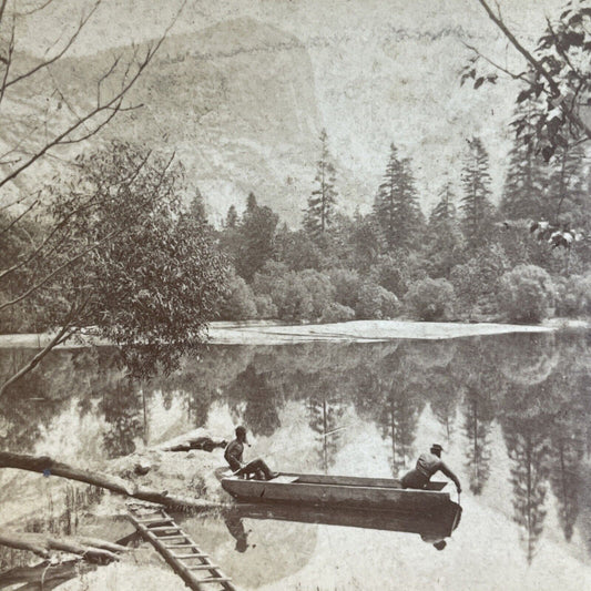 Antique 1880s John Muir (Left) Yosemite California Stereoview Photo Card P3517