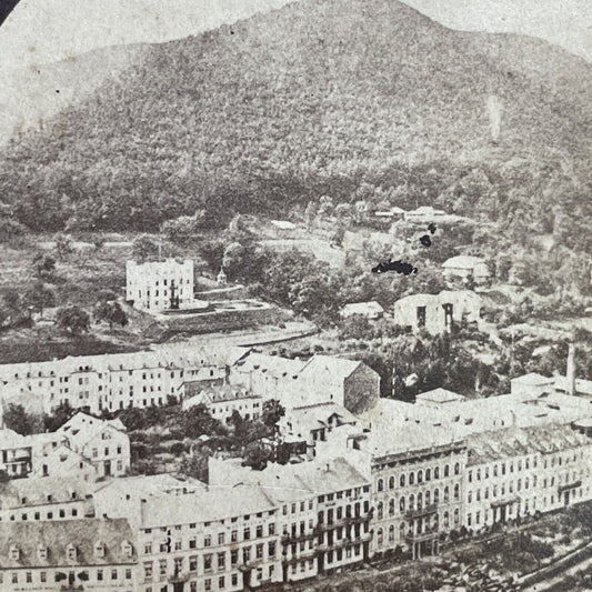 Antique 1860s Bad Ems River Lahn Germany Stereoview Photo Card P1202