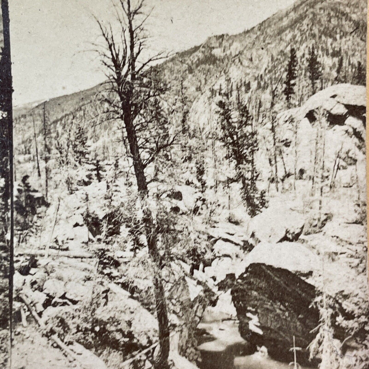 Lake Creek Edwards Colorado Stereoview Photo Card Antique c1880 X1286