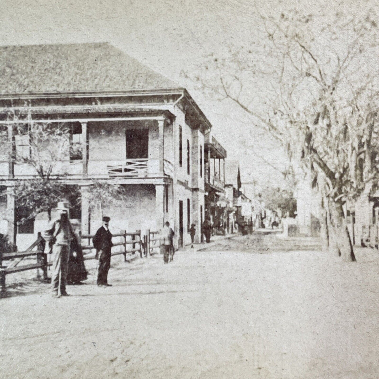 USPS Post Office Stereoview St. Augustine Florida Antique c1870s Y078