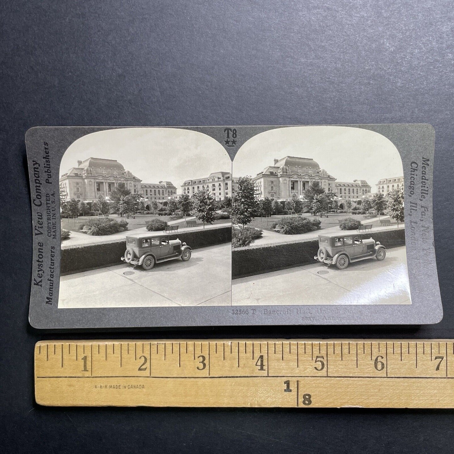 Antique 1930 United States Naval Academy Annapolis Stereoview Photo Card P1314