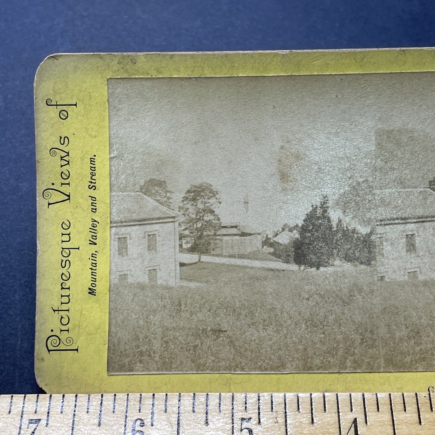 Antique 1870s Newburgh New York Hudson River View Stereoview Photo Card P2300