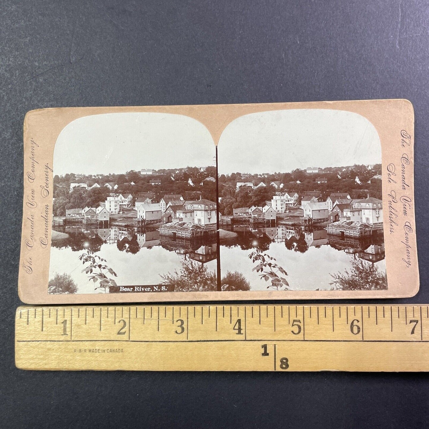 Bear River Nova Scotia Canada Stereoview Antique c1899 Y489