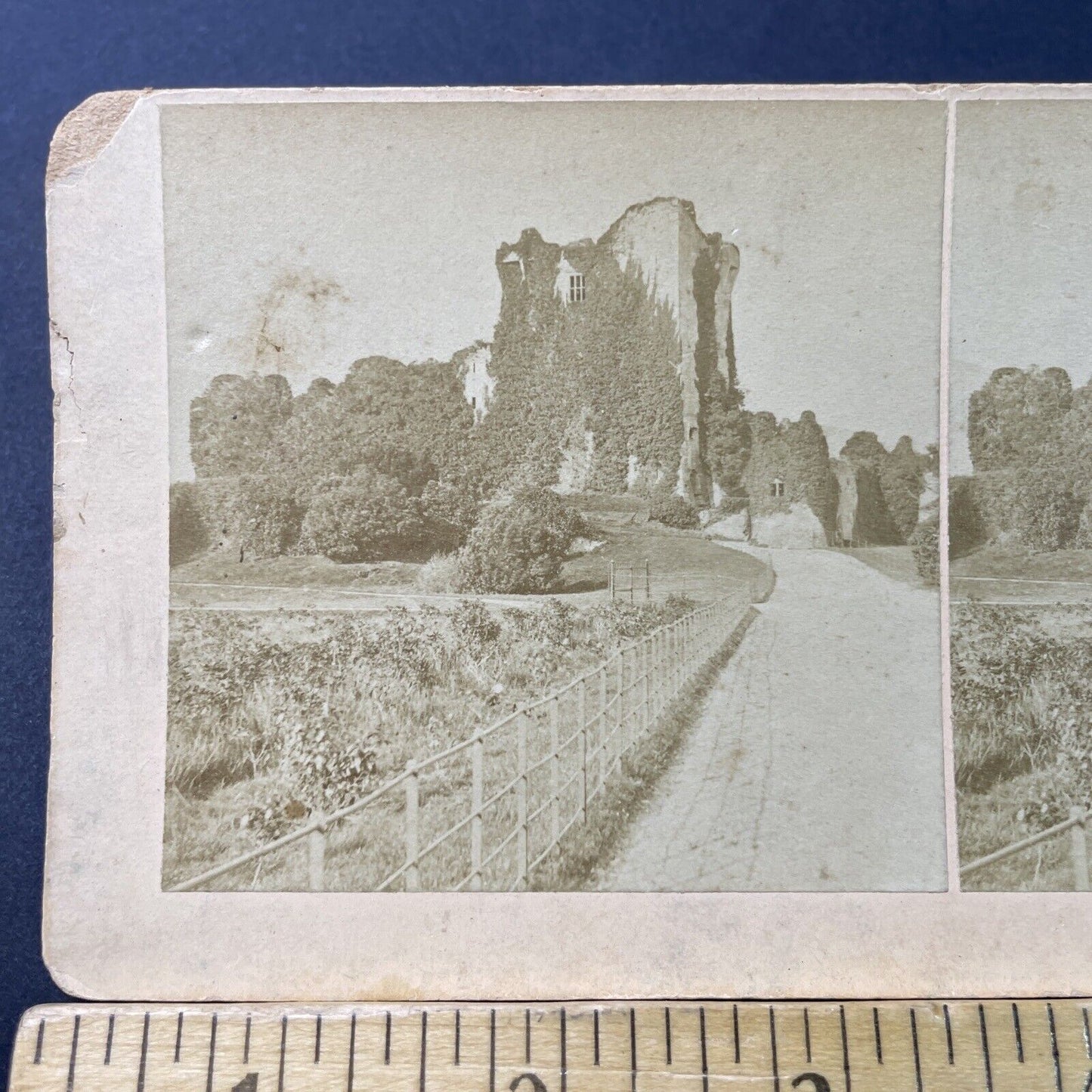 Antique 1877 Ross Castle Lakes Of Killarney Ireland Stereoview Photo Card P3031