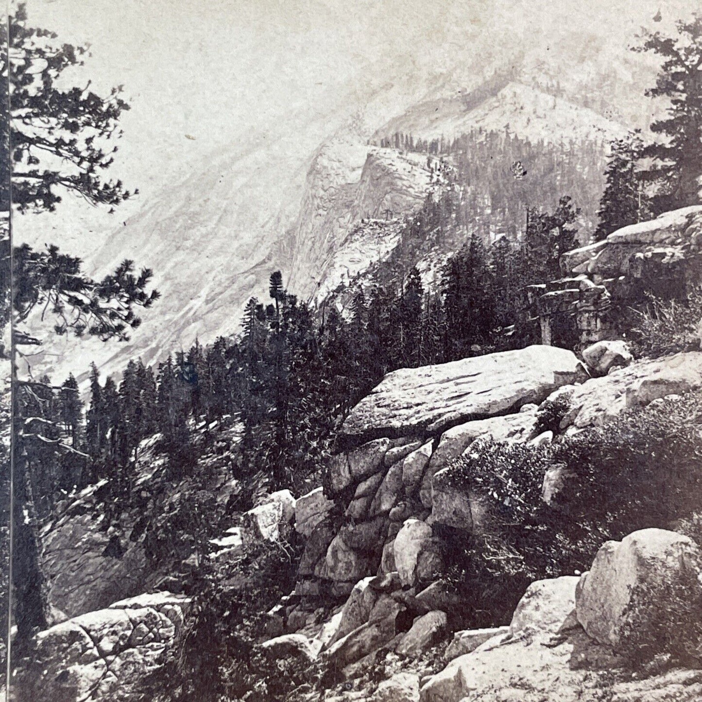 Clouds' Rest Yosemite Stereoview J. W. & J. S. Moulton Antique c1875 X3622