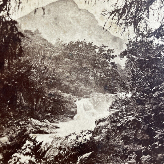 Antique 1860s Linn Falls Of Tummel Scotland Stereoview Photo Card P4535