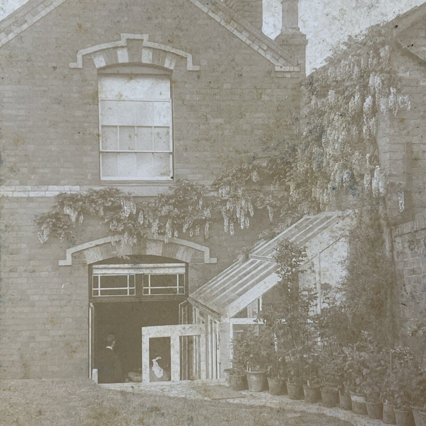 Antique 1910 A House In North Devon England UK Stereoview Photo Card V2201