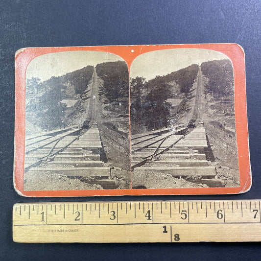 Mountain Railroad Jim Thorpe PA Stereoview G.F. Gates Antique c1870s X4250