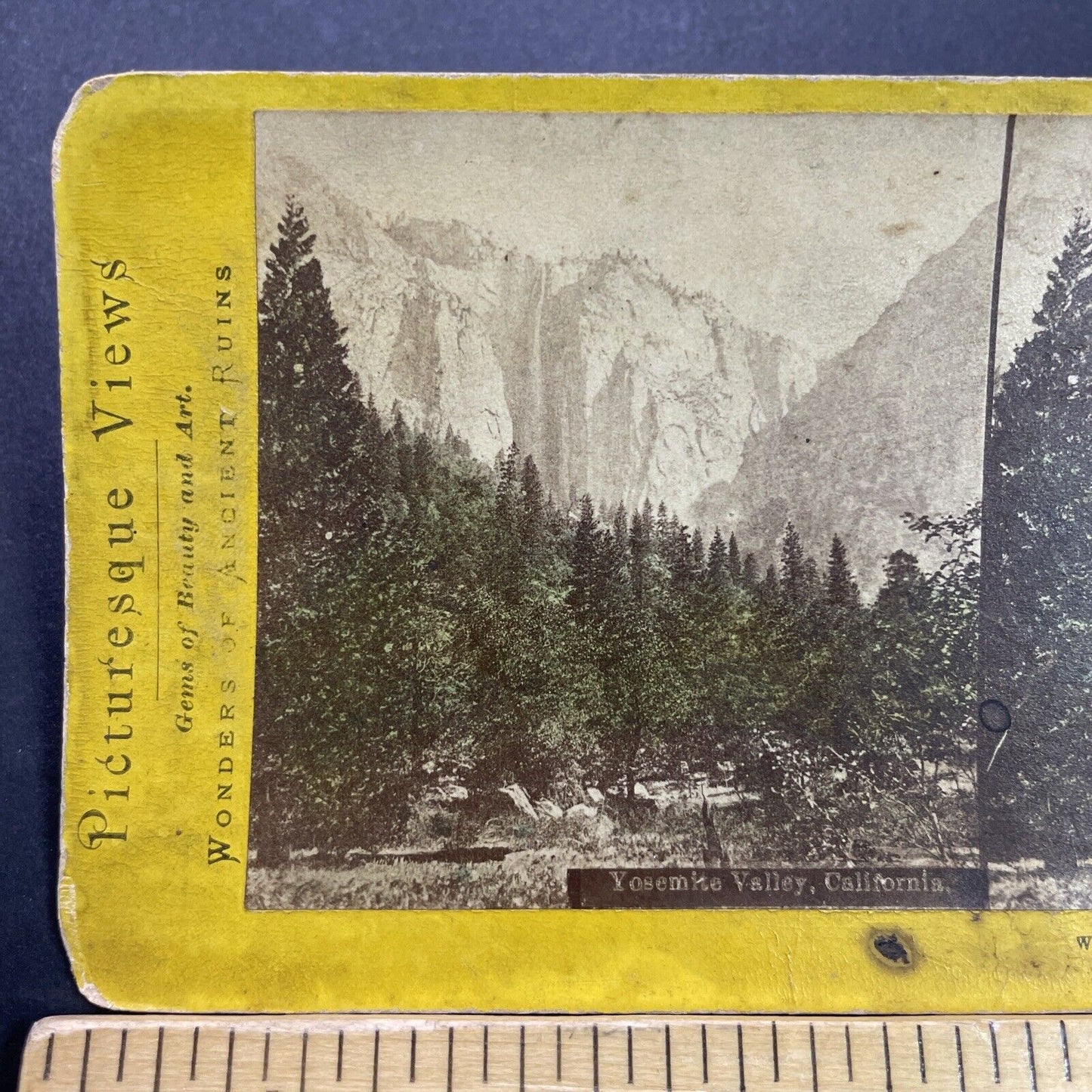 Antique 1870s Yosemite Valley California Stereoview Photo Card P3572
