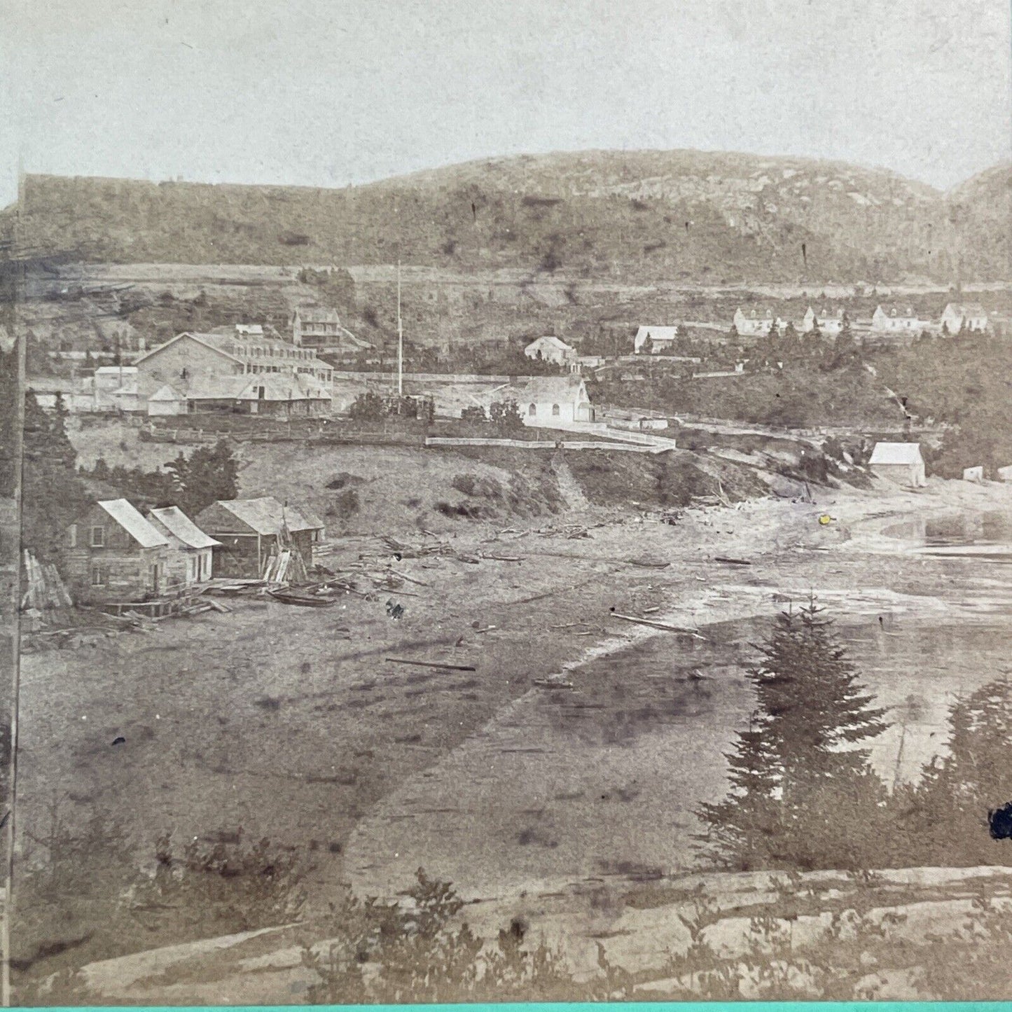 Tadoussac Quebec Canada Stereoview L.P. Vallee Antique c1860s Y1705