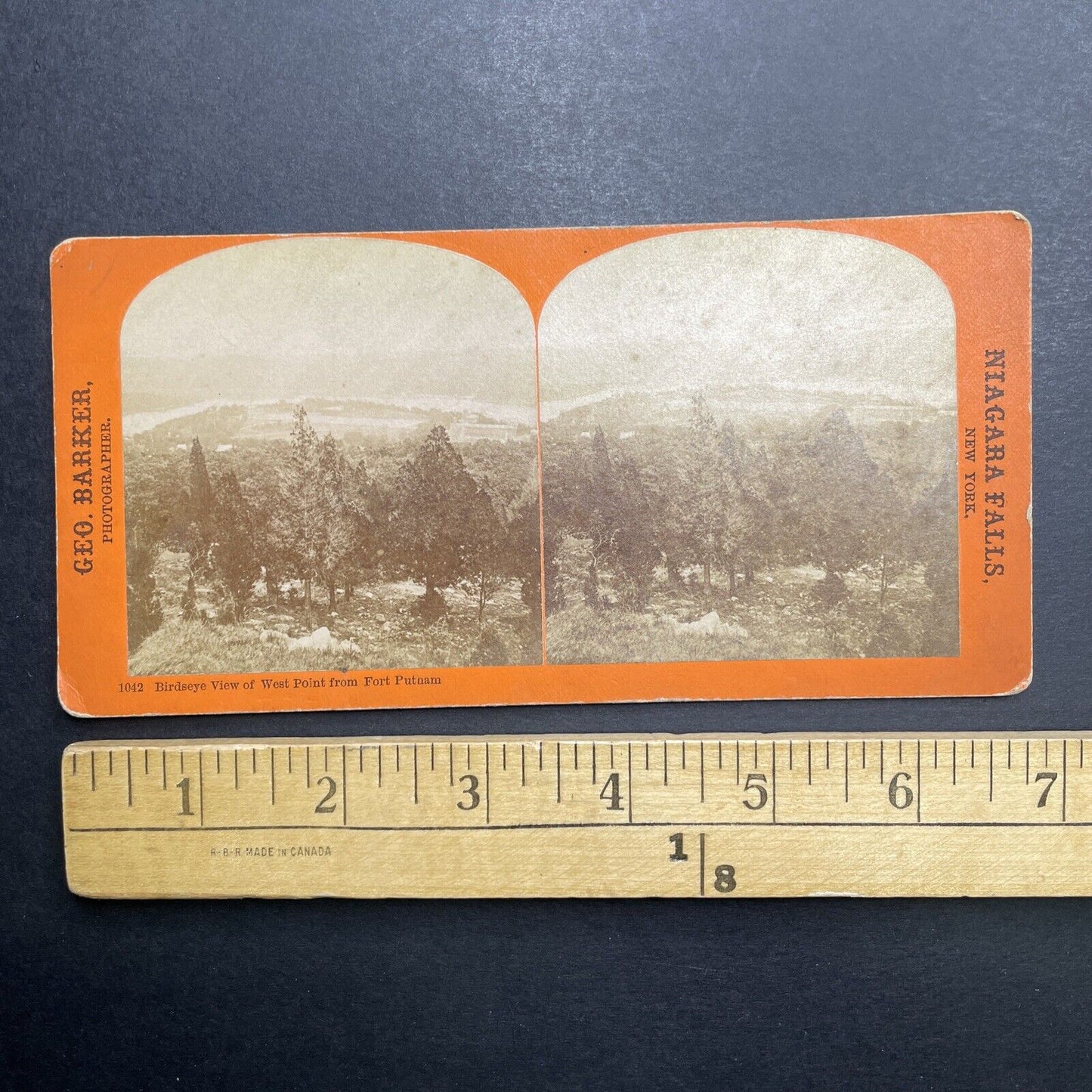 Antique 1860s West Point Military Academy Stereoview Photo Card P1186