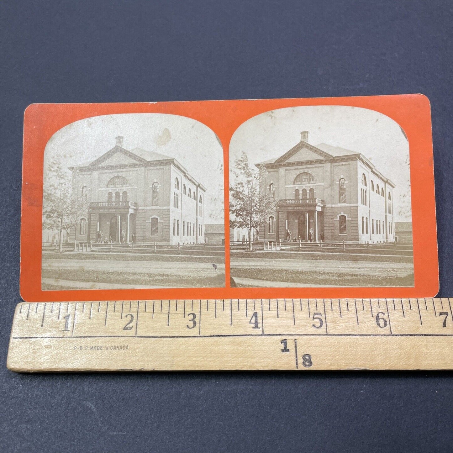 Antique 1873 Thayer School Of Engineering Dartmouth Stereoview Photo Card V2058