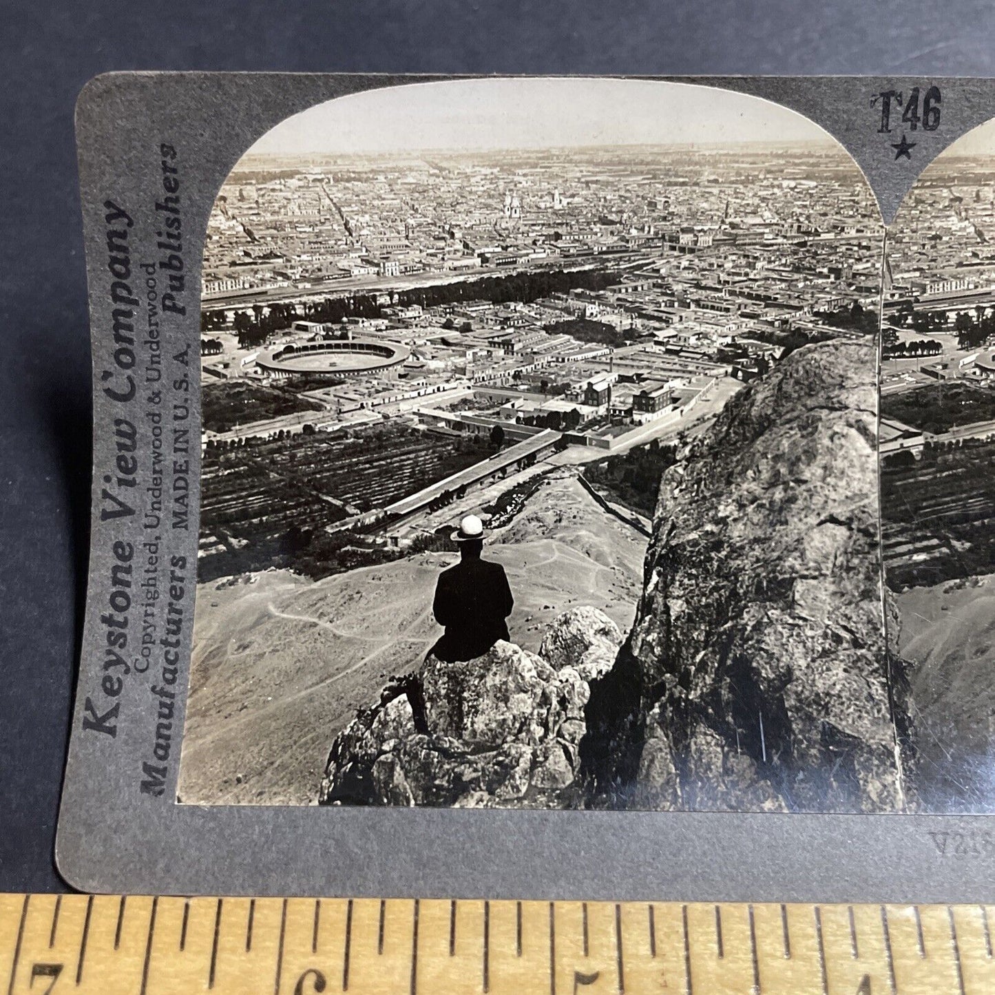 Antique 1920s Lima Peru City View Stereoview Photo Card P5056