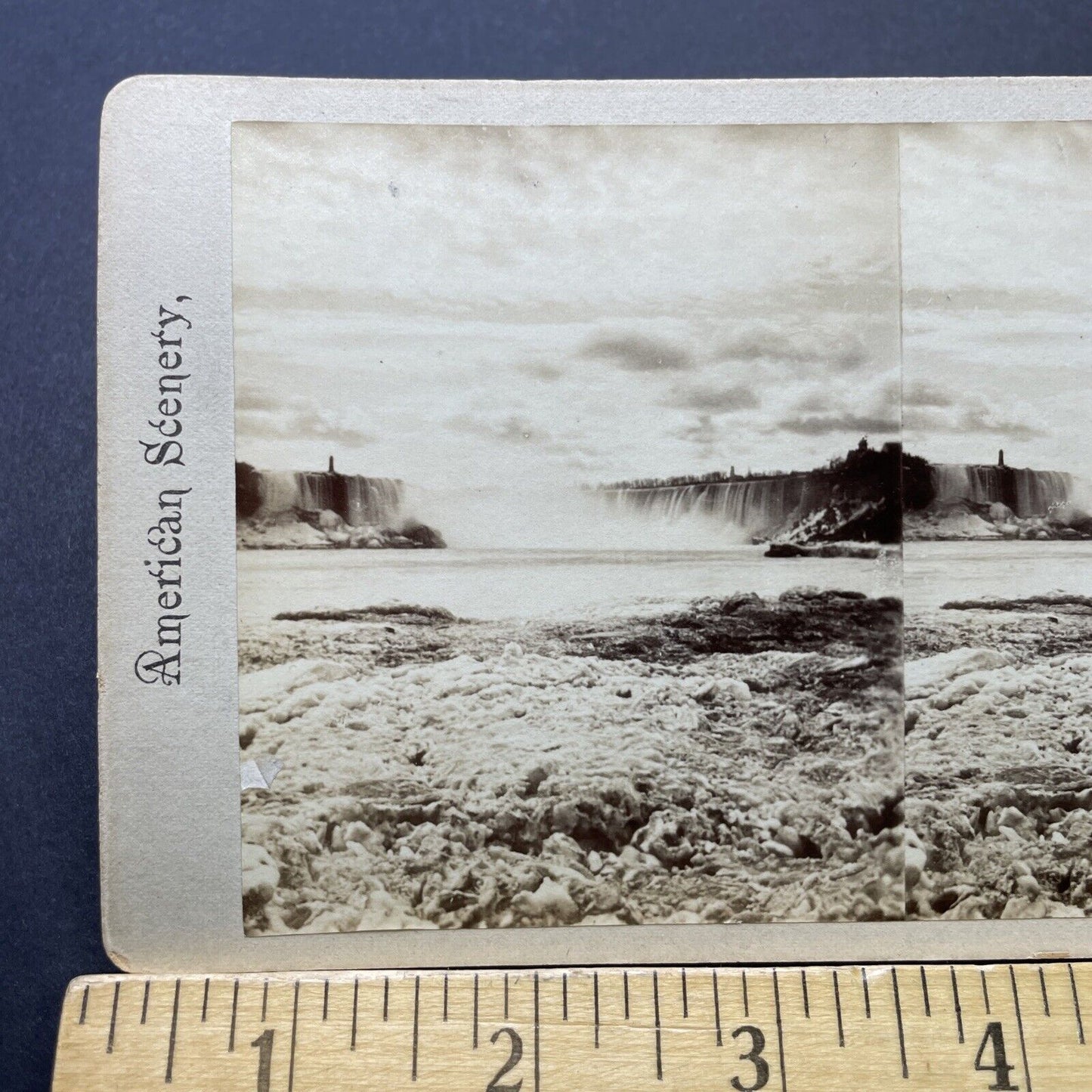 Antique 1860s Niagara Falls First Photos Stereoview Photo Card P2532