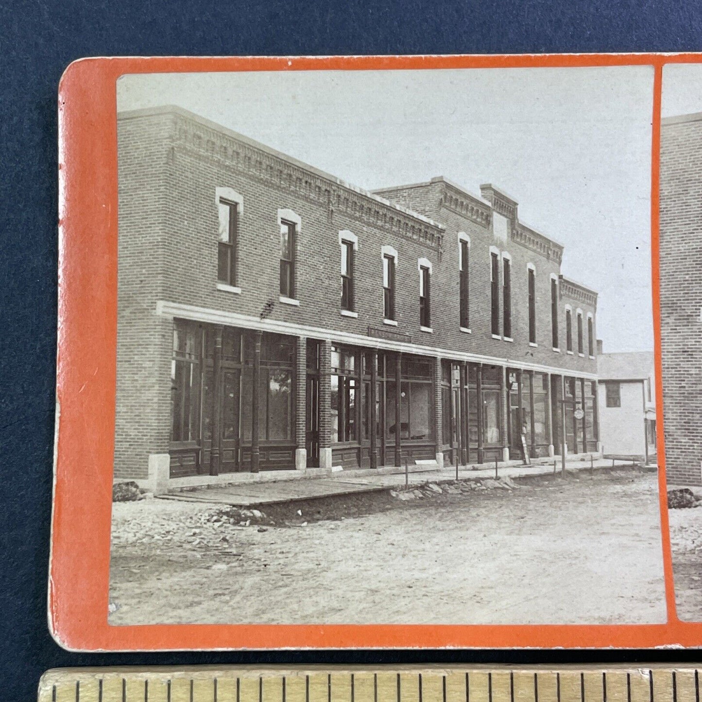Ransom Brothers Store Stereoview Ransomville? New York? Antique c1870 X4249
