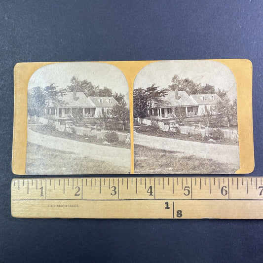 Orin Messer House Andover New Hampshire Stereoview Antique c1870s Y1437