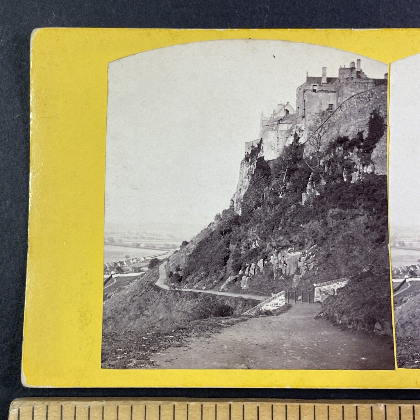 Stirling Castle Scotland UK Stereoview A. Crowe Antique c1860s Y2185