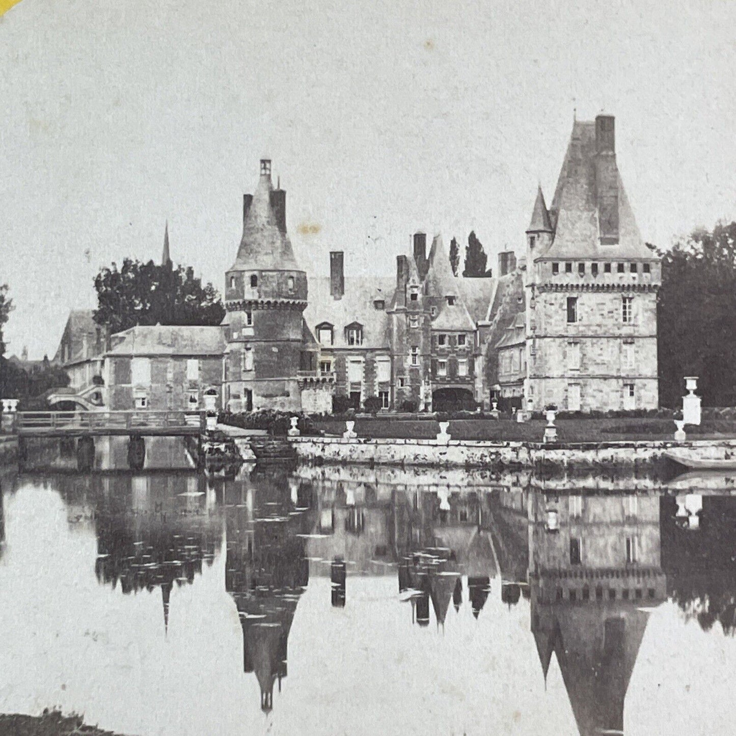 Chateau de Maintenon Castle Stereoview Eure-et-Loir France Antique c1872 X2614