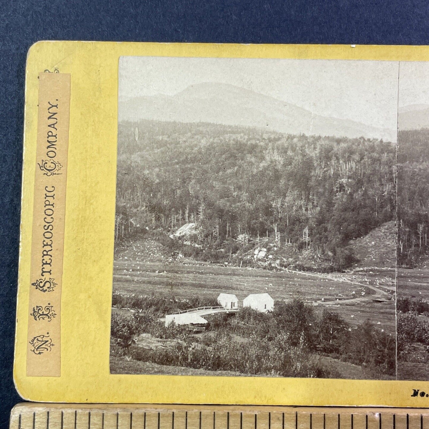 Mount Washington NH Stereoview Glen House Farm NW Pease Antique c1869 X947