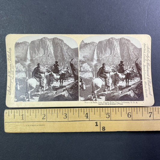 Glacier Point Road Yosemite California Stereoview Antique c1894 Y529