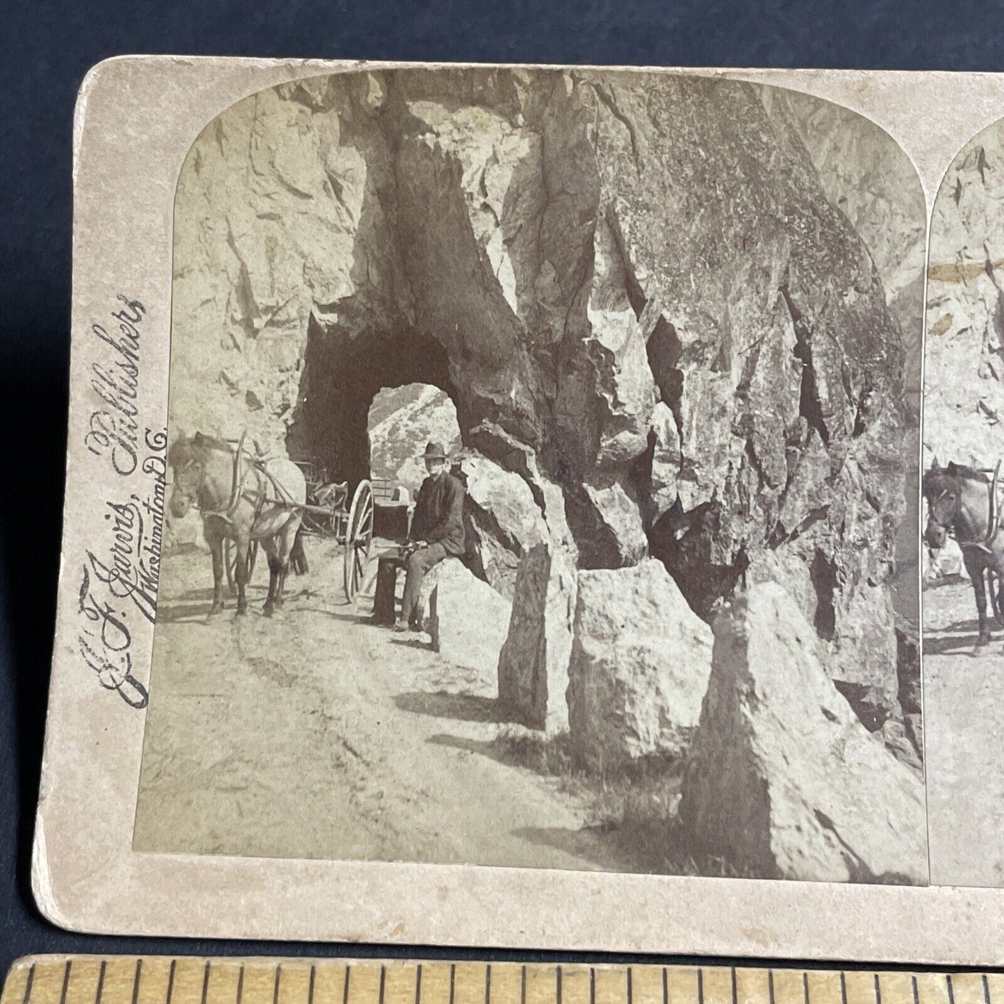 Antique 1894 Men Travel Mountains Western Norway Stereoview Photo Card P4360