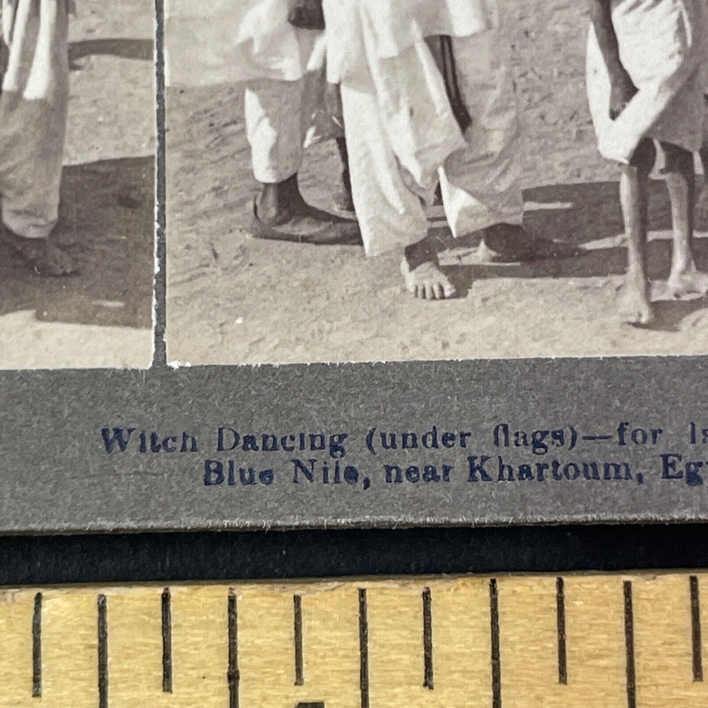 Witch Dancing Voodoo Ceremony Sudan Africa Stereoview Antique c1902 Y954