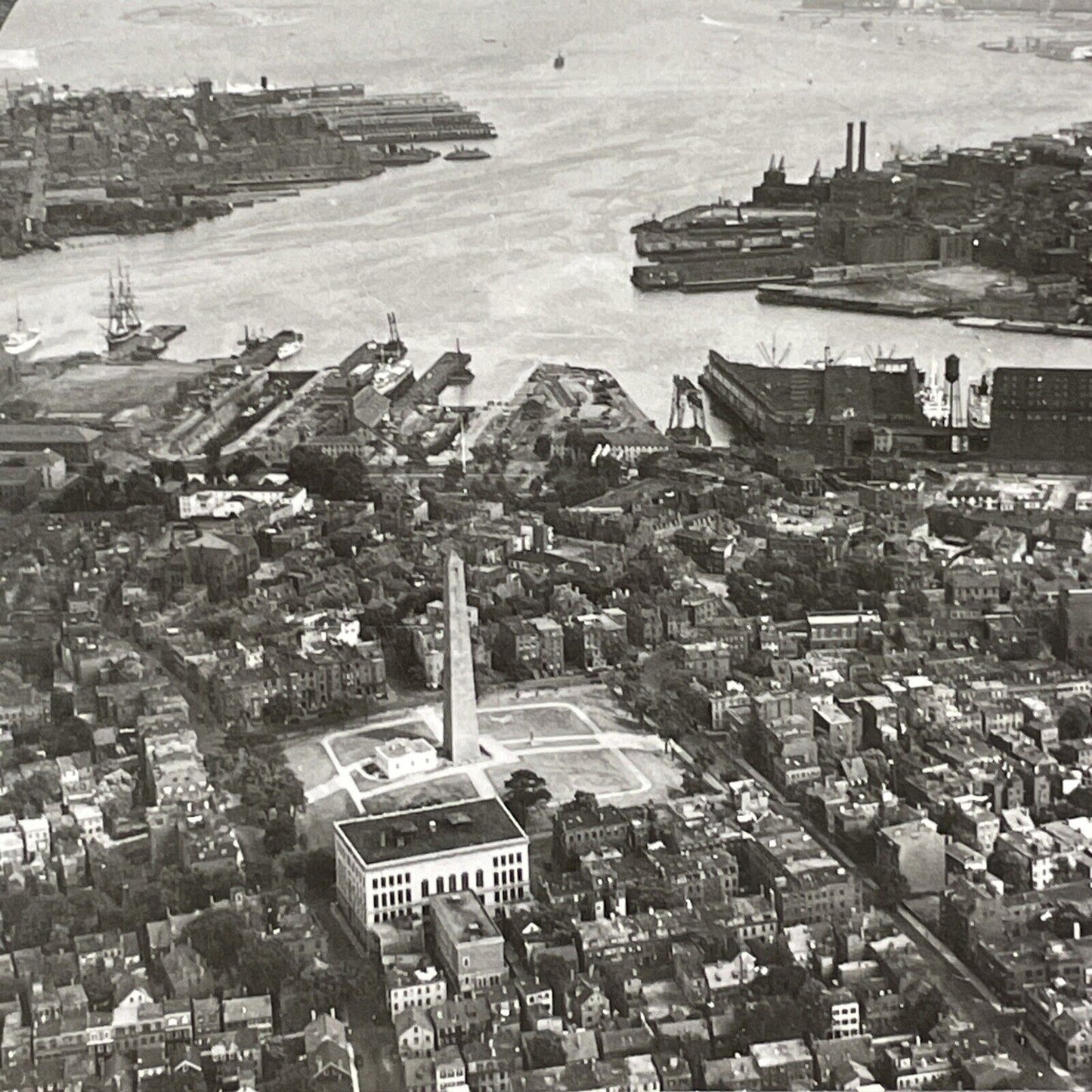 Bunker Hill Monument Boston Massachusetts Stereoview Antique c1920s Y1138