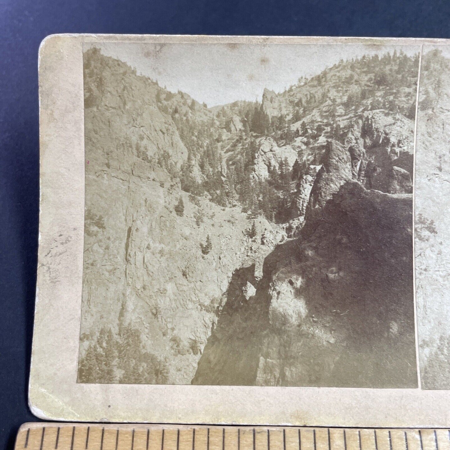 Antique 1870s Cheyenne Canyon Colorado Springs Stereoview Photo Card P3610