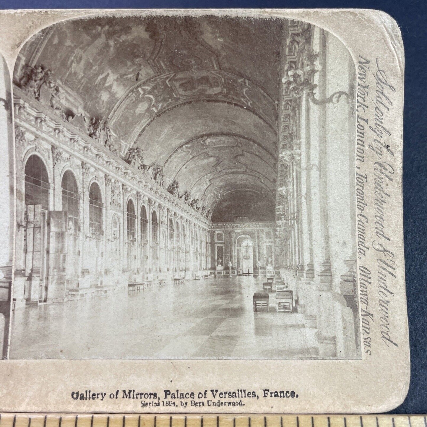 Antique 1894 Palace Of Versailles France Stereoview Photo Card P3783