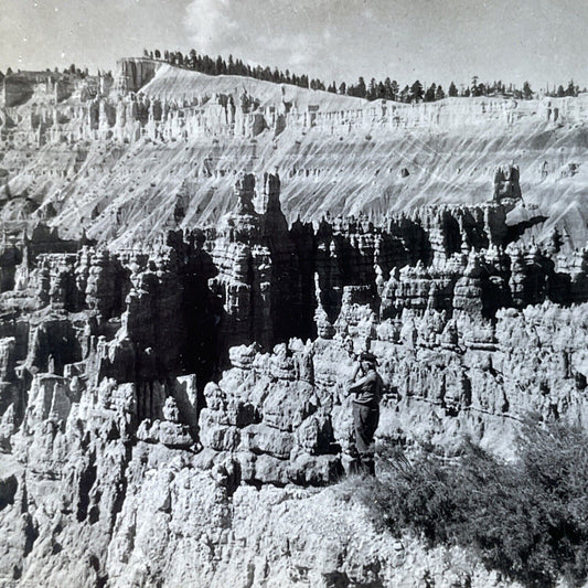 Antique 1910s Bryce Canyon National Park Utah Stereoview Photo Card P3206