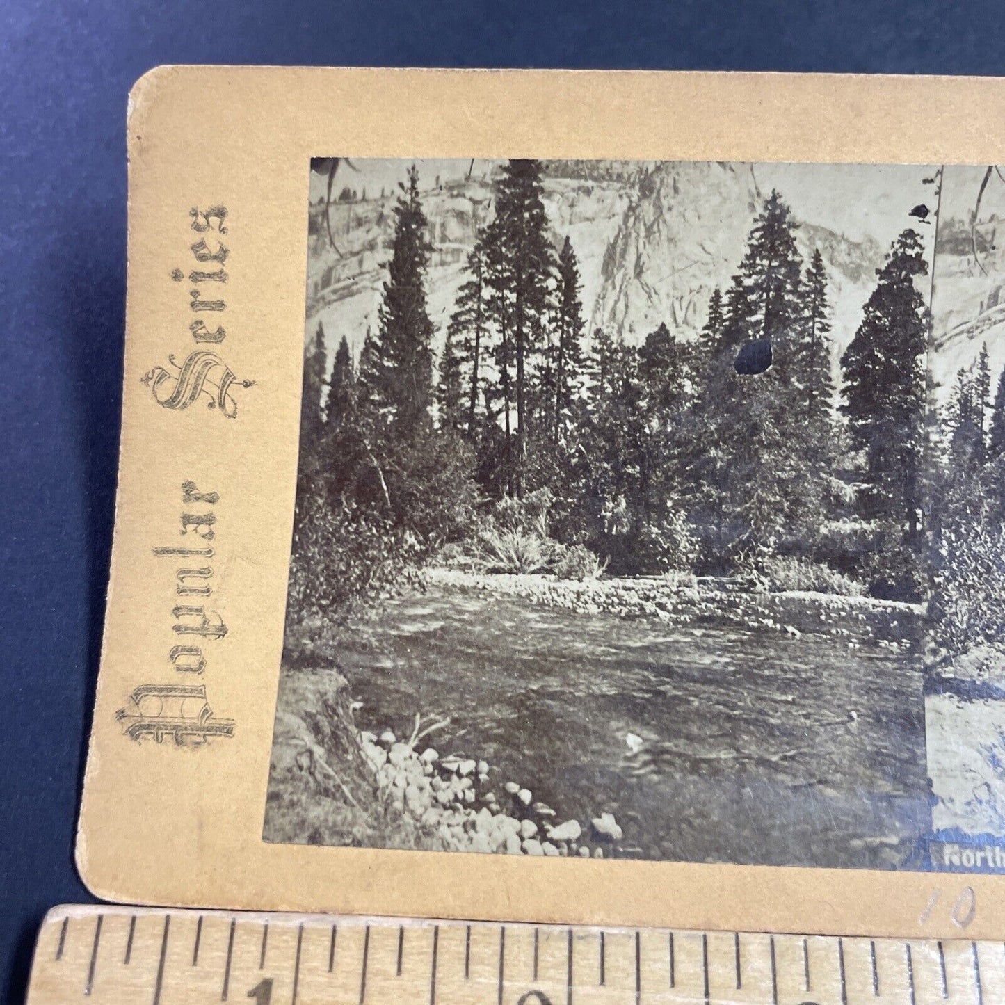 Antique 1870s North Dome Yosemite California Stereoview Photo Card P3614