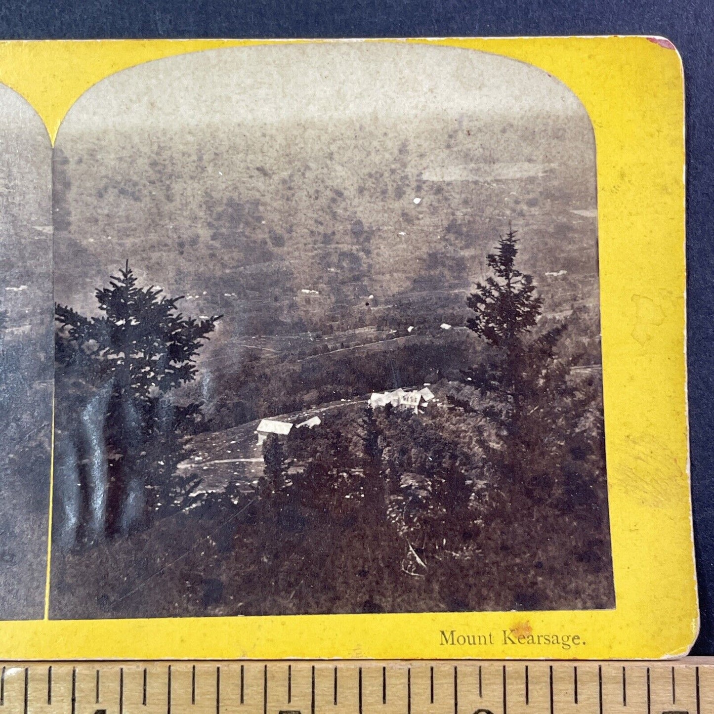 View From Mount Kearsarge NH Stereoview New Hampshire Antique c1870 X2411