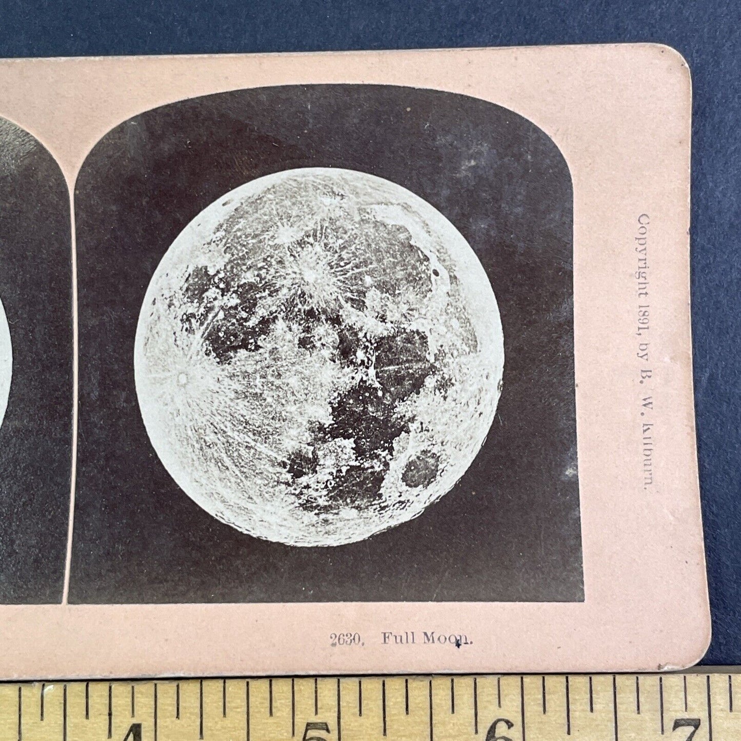 Photo of a Full Moon Stereoview B.W. Kilburn Antique c1891 X3868