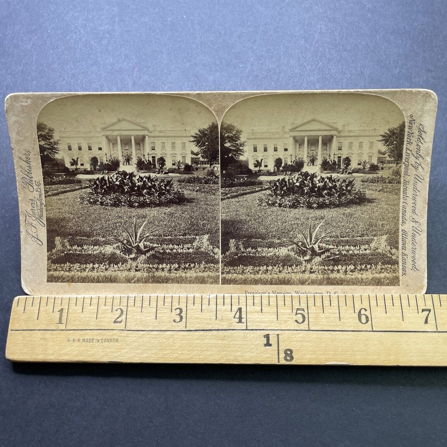 Antique 1880s The White House Washington DC Stereoview Photo Card P2434