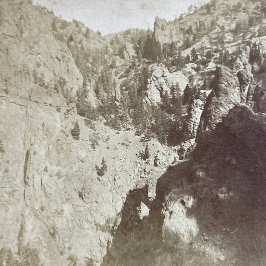 Antique 1870s Cheyenne Canyon Colorado Springs Stereoview Photo Card P3610