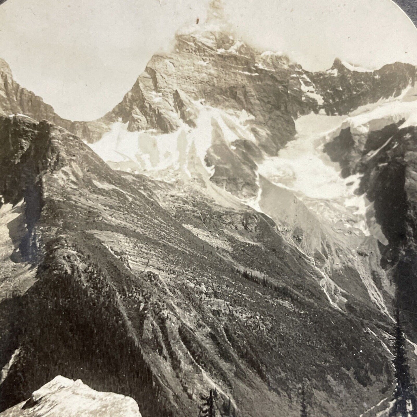 Antique 1920s Mount Sir Donald British Columbia Stereoview Photo Card P4861