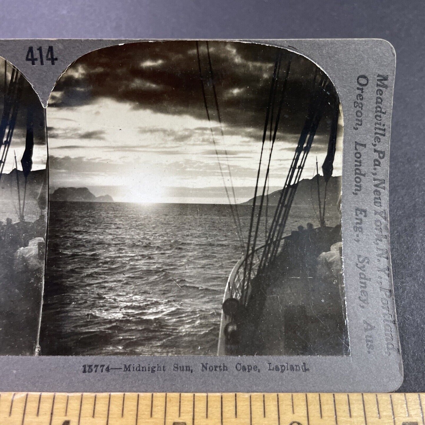 Antique 1910s The Northern Viking Cape Of Norway Stereoview Photo Card P3722