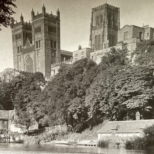 Antique 1920s Durham Cathedral Church England UK Stereoview Photo Card V2968